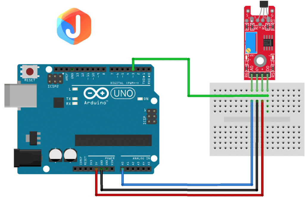 Arduino_KY-024_Keyes_Linear_Magnetic_Hall_module_connection_diagram
